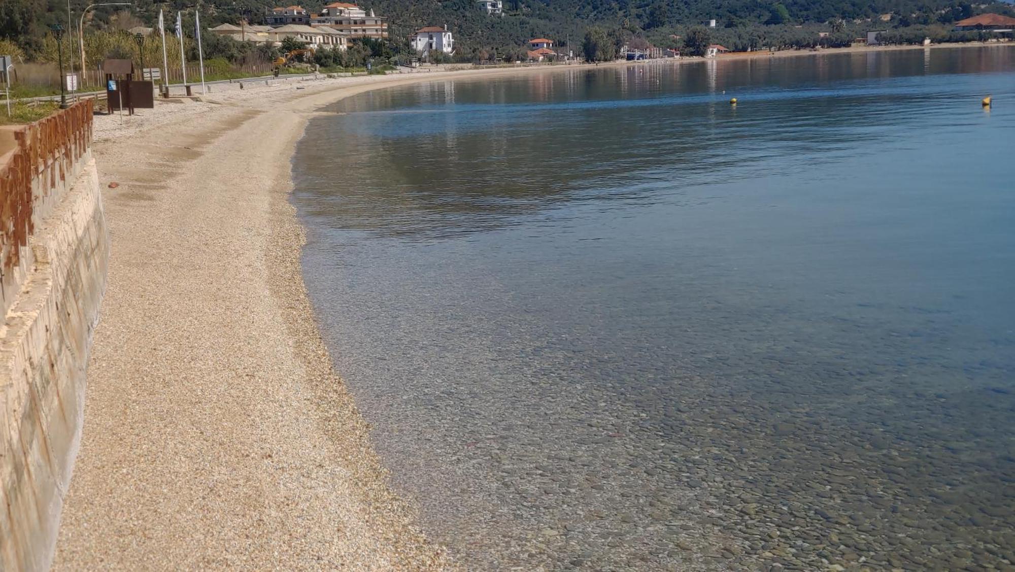 Stone Villa Inside Sea- Kids'Land Platanidia Bagian luar foto