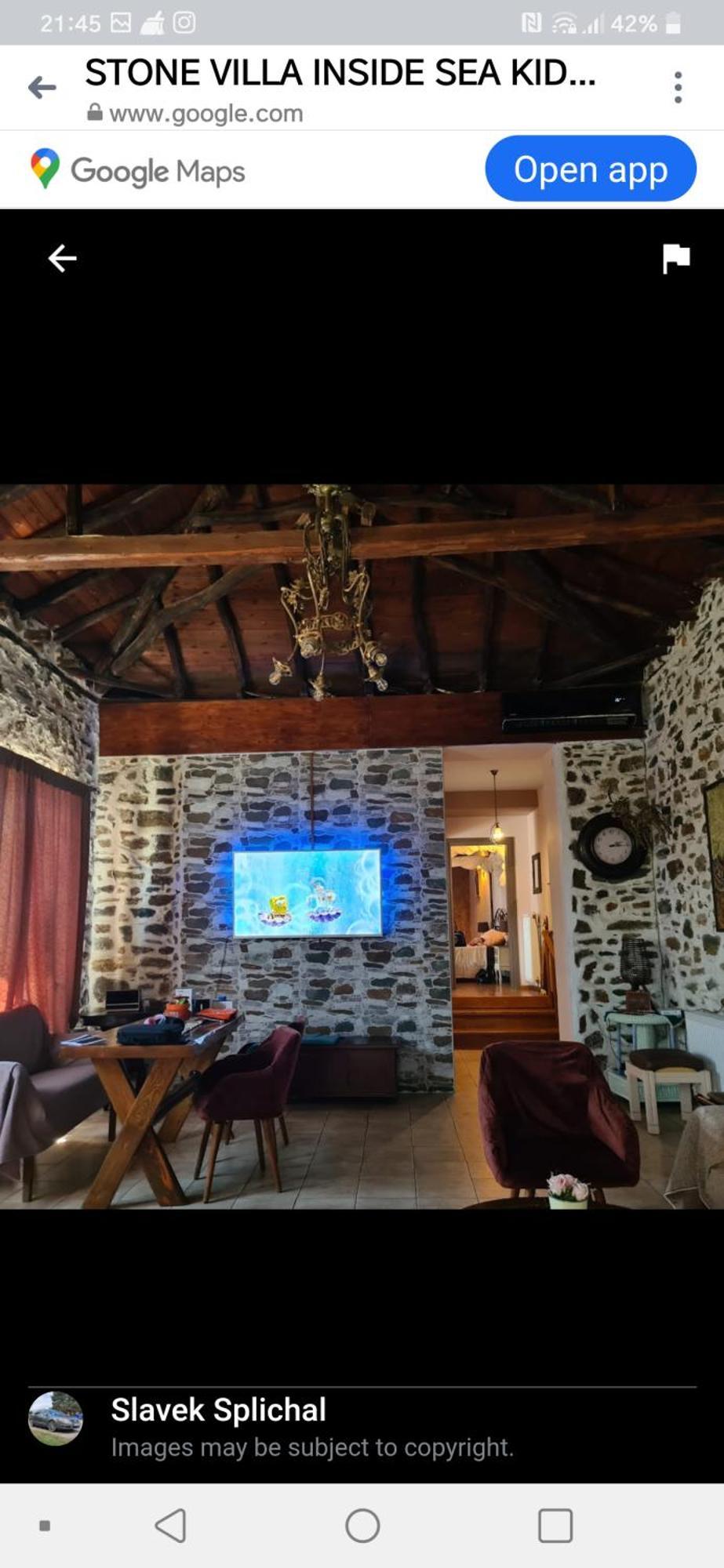 Stone Villa Inside Sea- Kids'Land Platanidia Bagian luar foto